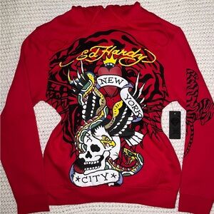 y2k Classic Ed Hardy New York City Hoodie Sweatshirt
